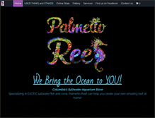 Tablet Screenshot of palmettoreef.com